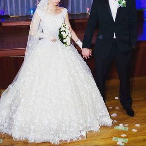 Gorgeous European wedding dress.